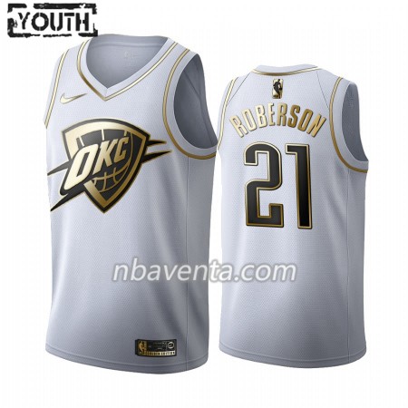Camiseta Niños Oklahoma City Thunder Andre Roberson 21 2019-20 Nike Blanco Golden Edition Swingman